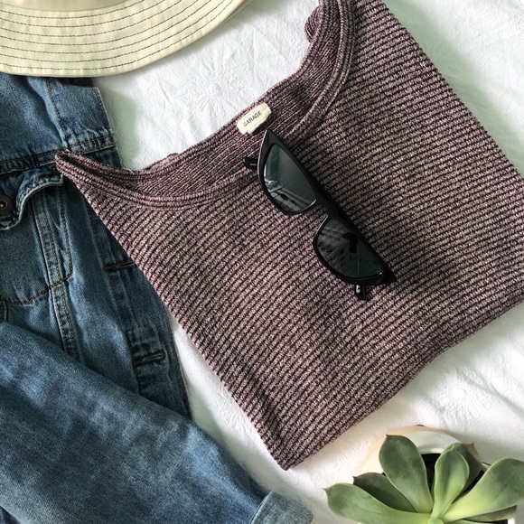 Maroon dolman long sleeve top - Picture 1 of 2